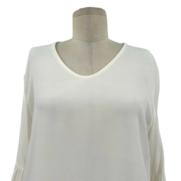 Maje Loust Bee Embellished Blouse Ecru Cream Size‎ 2 US Medium - Picture 3 of 11